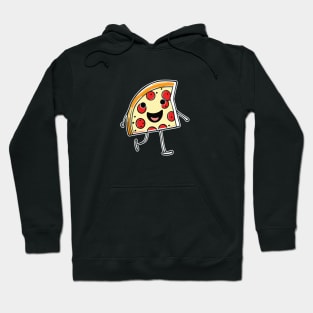 Cute Walking Smiling Pizza Slice Hoodie